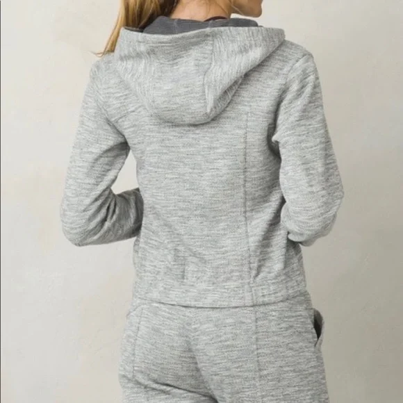 Prana Herringbone Print Full Zip Hoodie EUC - Picture 2 of 16